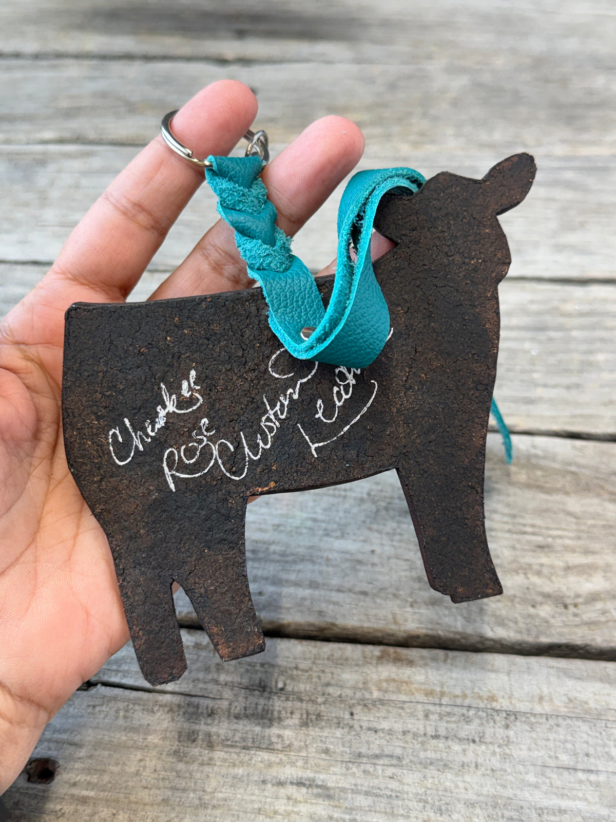 Black and White Show Heifer Purse Hanger