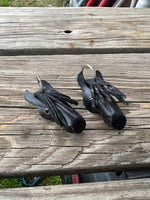 Leather Friesian Horse Head Keychain