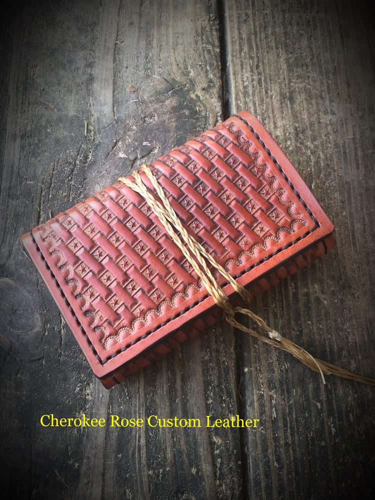 Handmade Leather Tri Fold Wallets