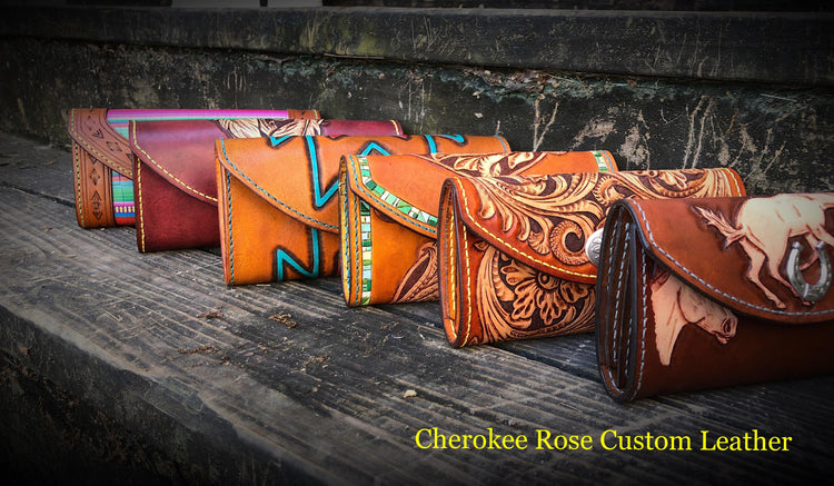Handmade Leather Clutches & Purses