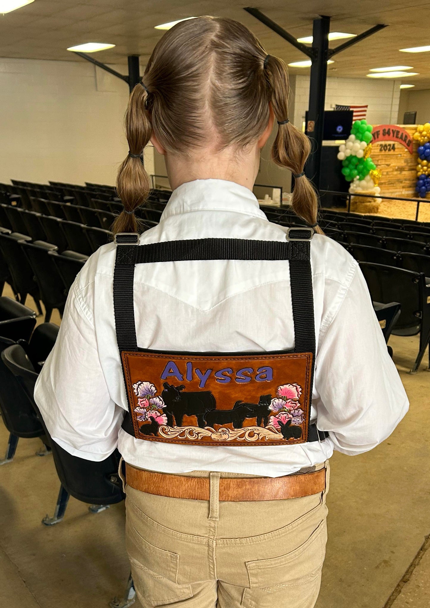 Custom Order~ Livestock Exhibitor Number Harness
