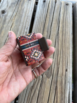2 Inch Long Southwestern Tribal Design Hair Claw Clip