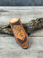Hand Tooled Leather Cast Iron Skillet Handle Cover – 4 Aces