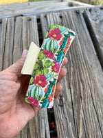 4 Inch Cactus with Cream Hair Claw Clip