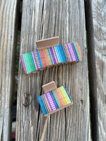 Serape Pattern on Mocha Hair Claw Clip