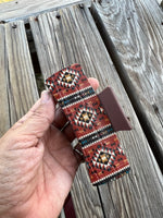 4 Inch Southwest Tribal Pattern with Mauve Hair Claw Clip