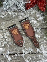 42/44mm Hairy Cow Custom Leather Apple Watch Band