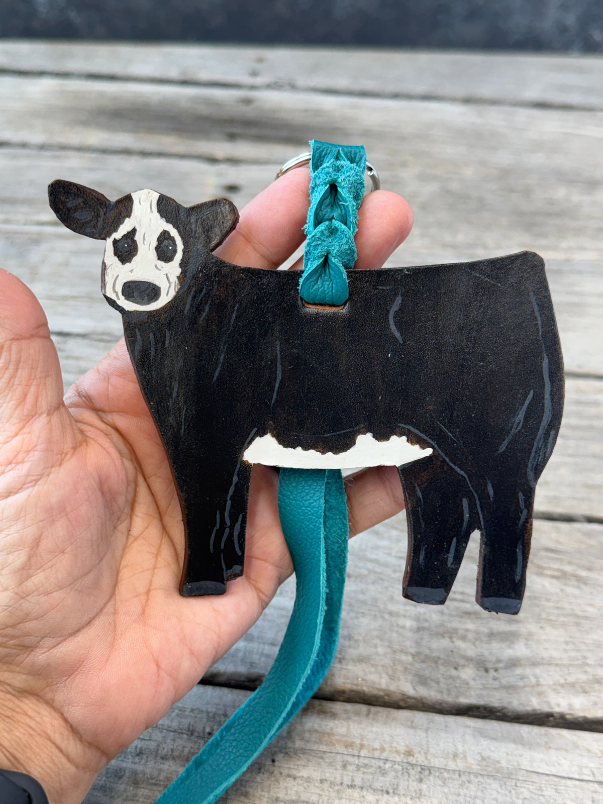 Black and White Show Heifer Purse Hanger