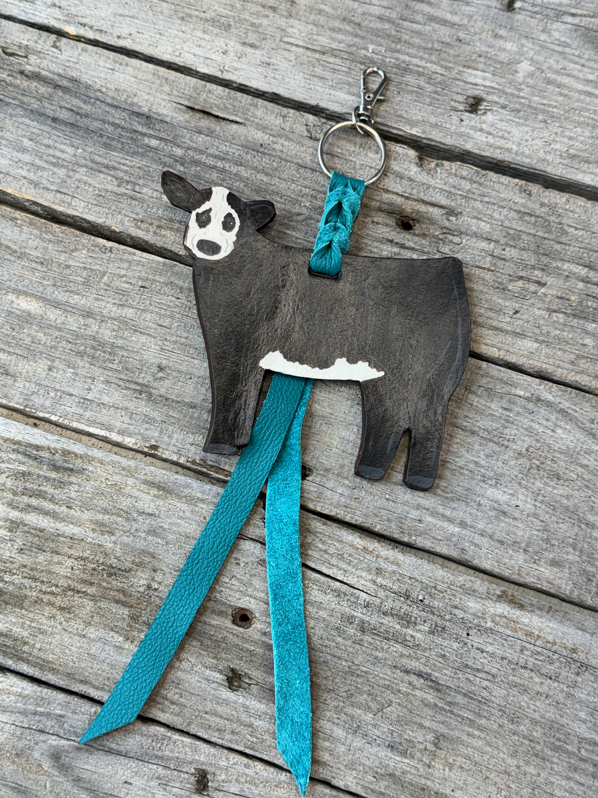 Black and White Show Heifer Purse Hanger