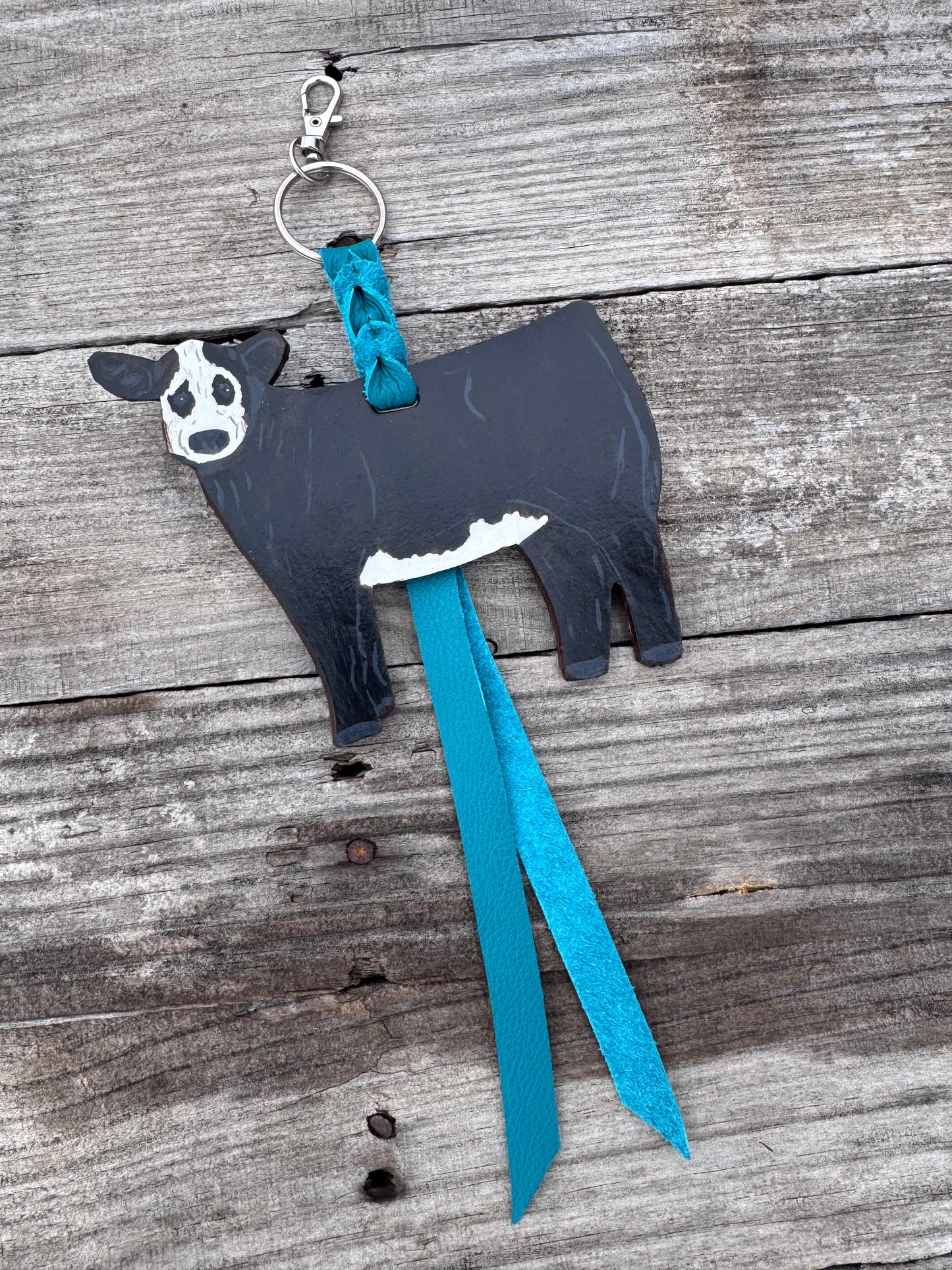 Black and White Show Heifer Purse Hanger
