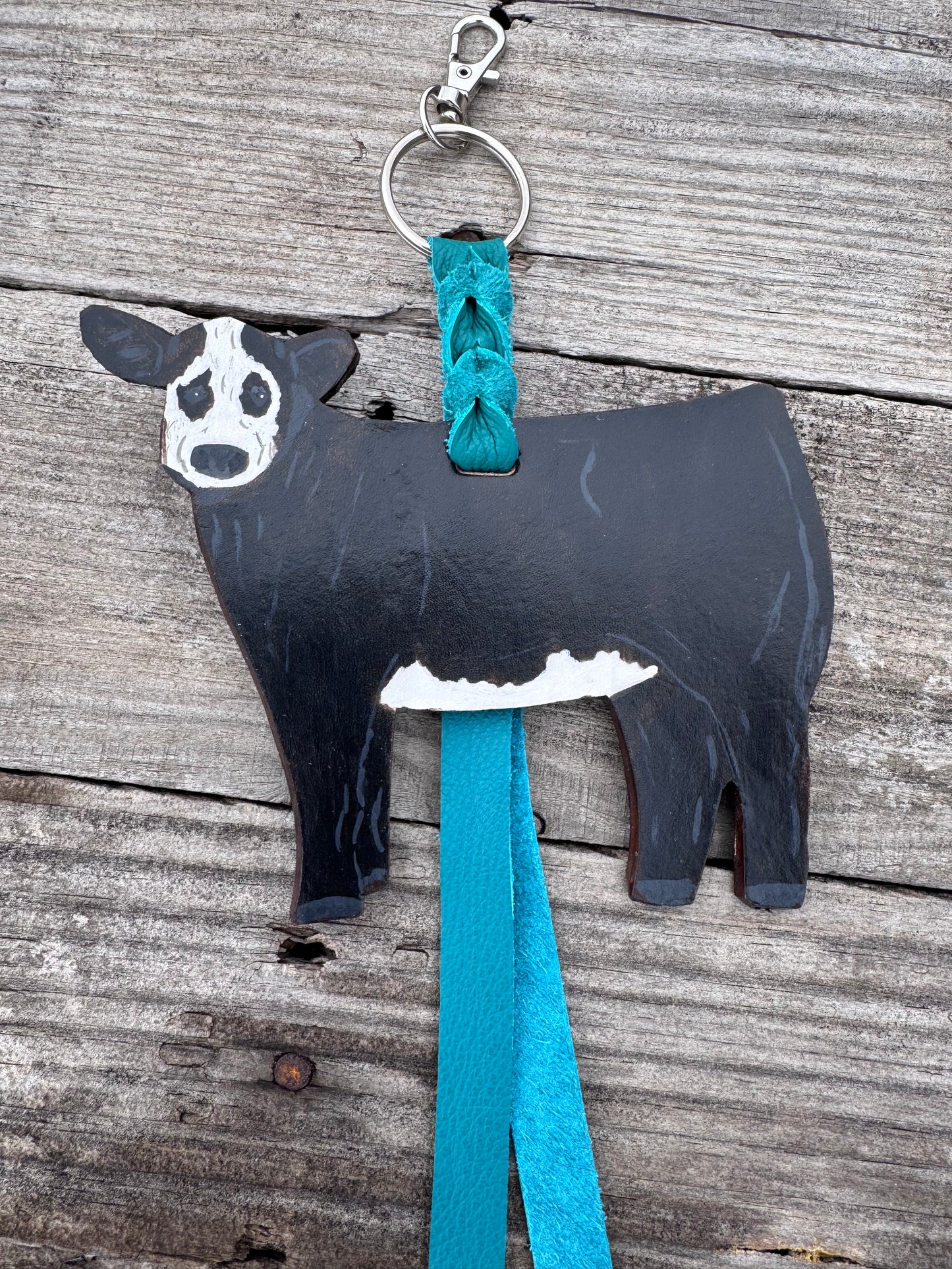 Black and White Show Heifer Purse Hanger