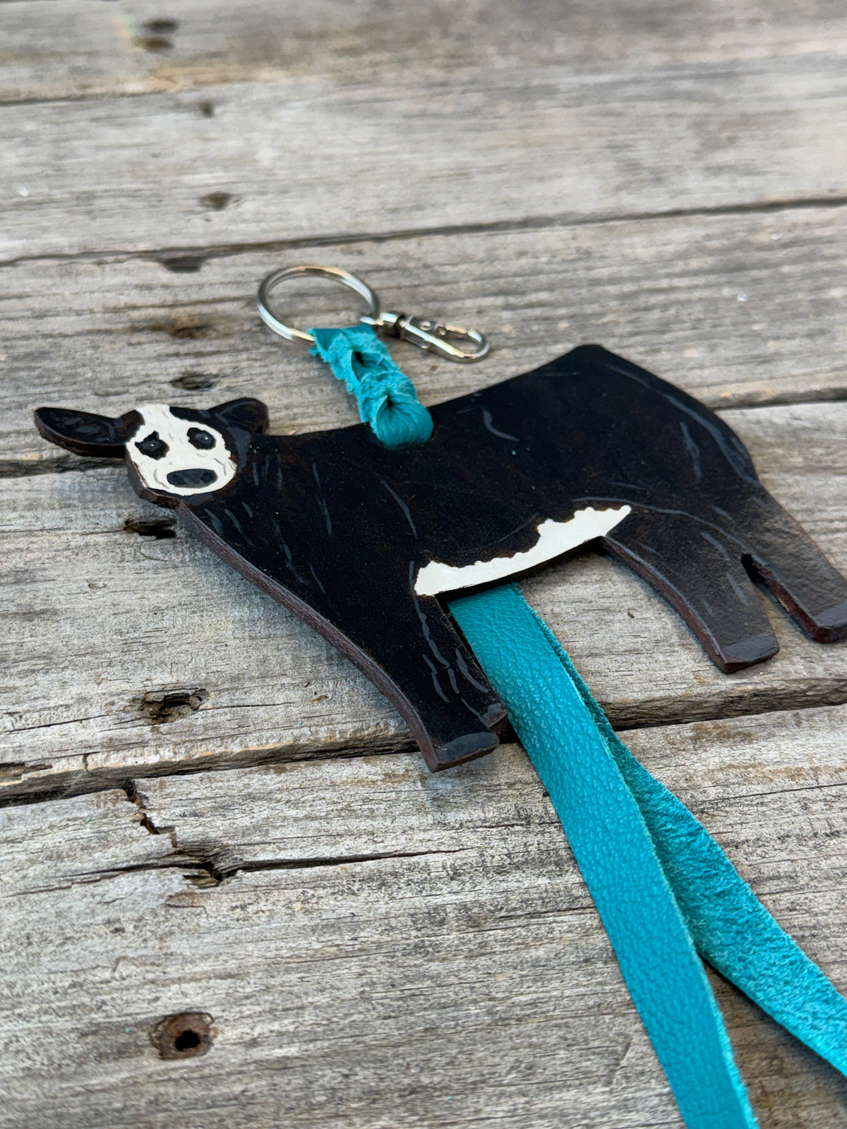 Black and White Show Heifer Purse Hanger