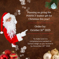 Custom Order Leather Show Stick Wrap