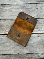 Crazy Horse Oil-Tanned Leather Card Wallet – Rustic Brown Everyday Carry