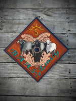 Custom Ordered~ Leather Graduation Cap Topper