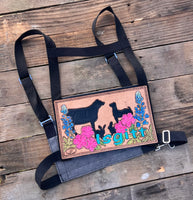 Custom Leather Livestock Show Harness Back PIece
