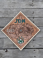 Custom Ordered~ Leather Graduation Cap Topper