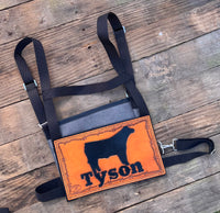 Custom Leather Livestock Show Harness Back PIece