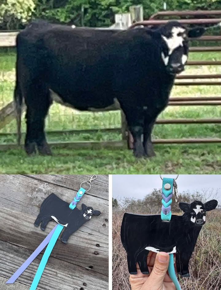Custom Order Livestock Show Club Calf Key Chain