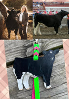 Custom Order Livestock Show Club Calf Key Chain