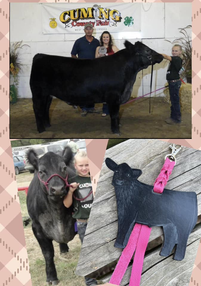 Custom Order Livestock Show Club Calf Key Chain