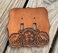 Custom Ordered Leather Light Switch Cover