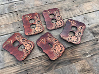 Custom Ordered Leather Light Switch Cover