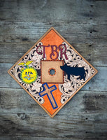 Custom Ordered~ Leather Graduation Cap Topper