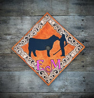 Custom Ordered~ Leather Graduation Cap Topper
