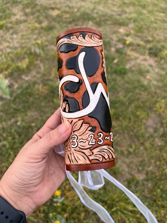 tooled leather wedding decor