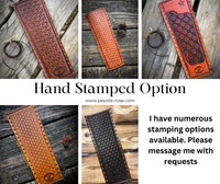 Custom Order Leather Show Stick Wrap