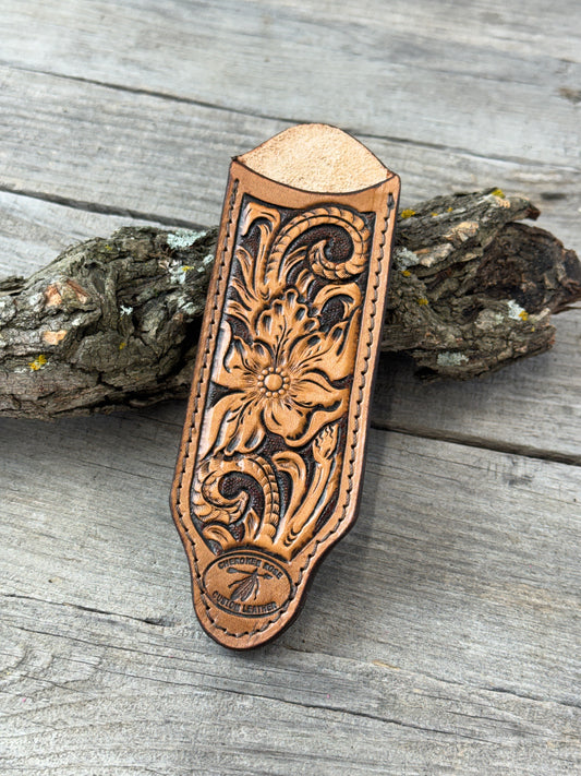 Leather Cast Iron Skillet Handle Cover – Fancy Floral