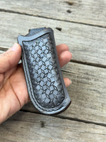 Diamond Plate Stamped Vertical Knife Sheath