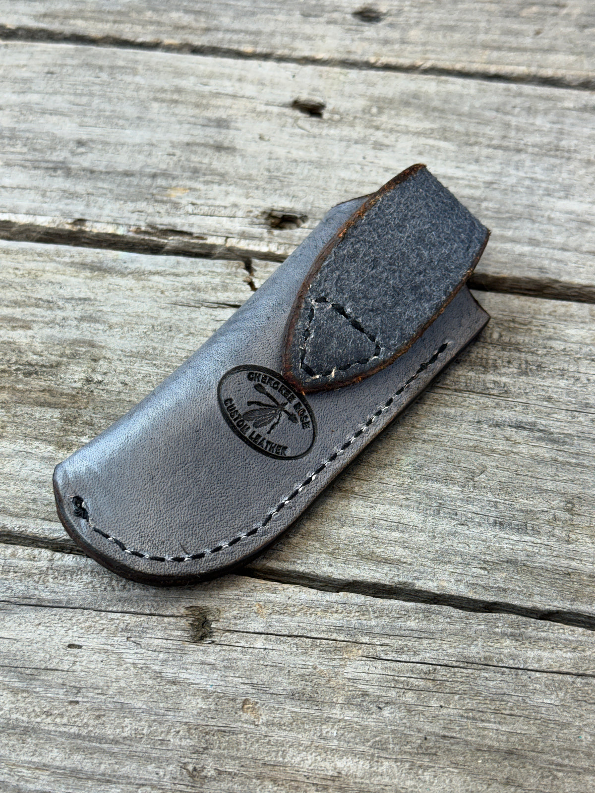Diamond Plate Stamped Vertical Knife Sheath