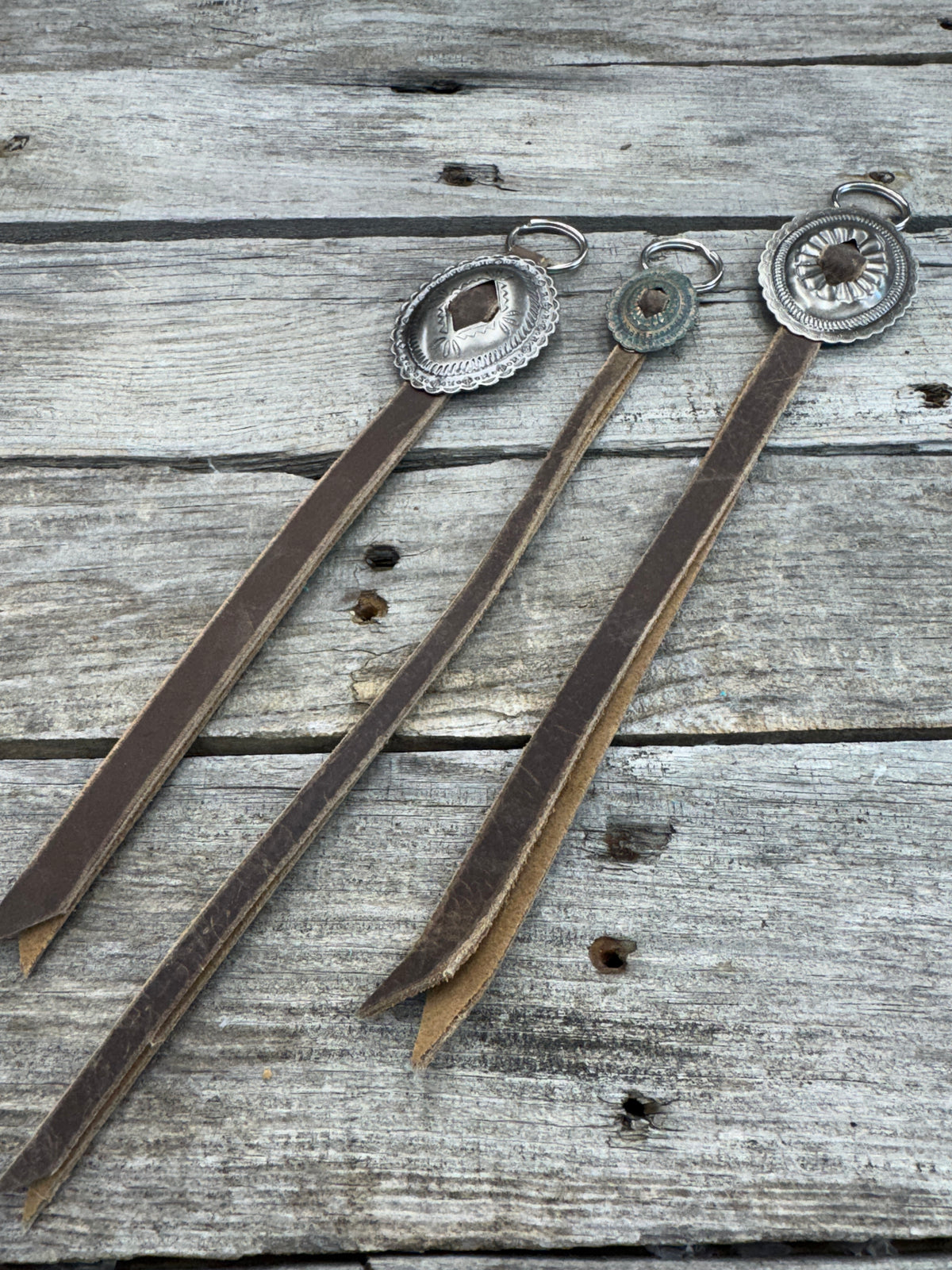 Southwestern Concho Long Style Keychain
