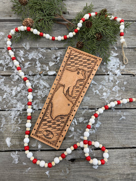 Texas and Show Heifer Natural Leather Show Stick Wrap