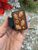 Hand Stamped Leather Hair Clips – 2” Mini Western Clips