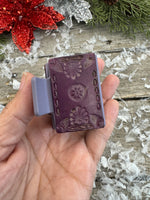 Hand Stamped Leather Hair Clips – 2” Mini Western Clips