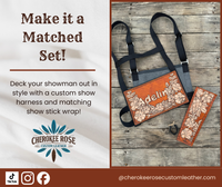Custom Order Leather Show Stick Wrap