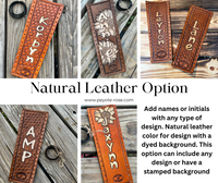 Custom Order Leather Show Stick Wrap