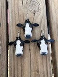 Hand Painted Simmental Cow Leather Keychain