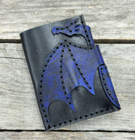 Dragon Leather Card Wallet – Hand Tooled Minimalist Card Holder