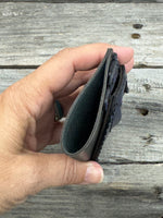 Dragon Leather Card Wallet – Hand Tooled Minimalist Card Holder