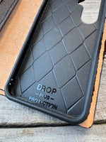 Hand Tooled Leather Phone Wallet Case – Elk Design Samsung Galaxy S25 Wallet Cover