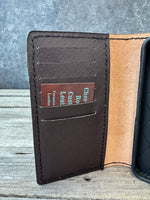 Hand Tooled Leather Phone Wallet Case – Elk Design Samsung Galaxy S25 Wallet Cover
