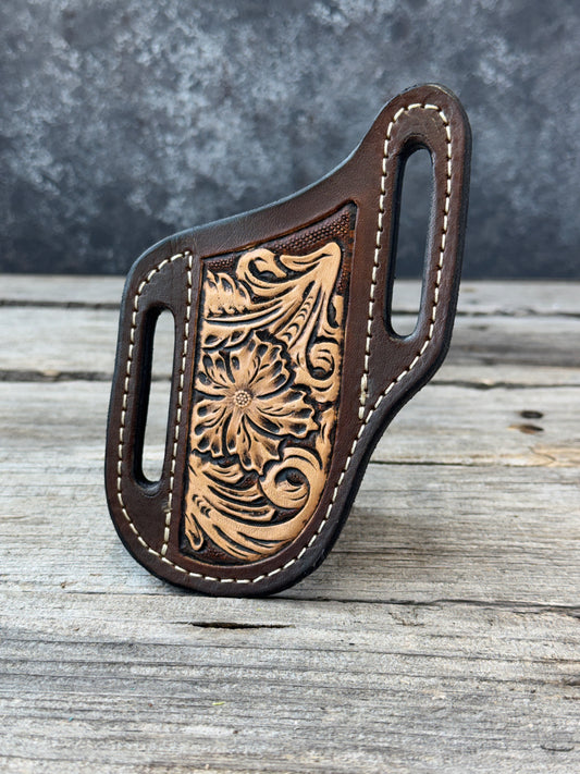 Slim Pancake Carved Floral