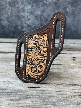 Slim Pancake Carved Floral