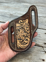 Slim Pancake Carved Floral