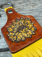 Yellow Sunflower Purse Hanger