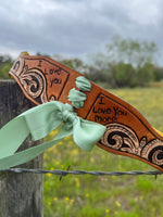 Custom Leather Wedding Bridal Garter